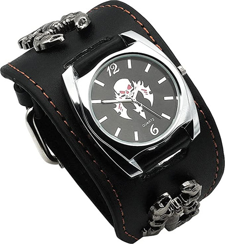 Punk Scorpion - Reloj De Pulsera Con Diseño De Calavera