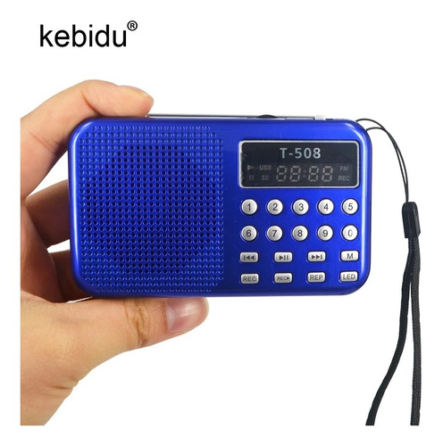 Mini Radio Fm Mp3 Parlante Usb Micro Sd Linterna Olivos Zwt