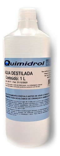 Kit 3 Unids Água Destilada 1 Litro P/ Autoclave 127/220v