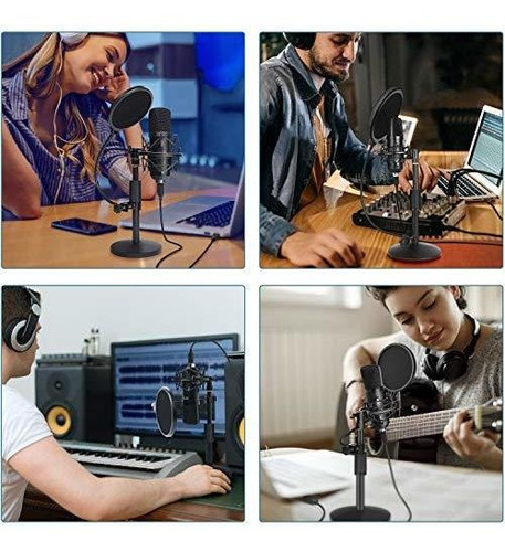 Yotto Micrófono Usb 192khz / 24bit Micrófono Condensador C