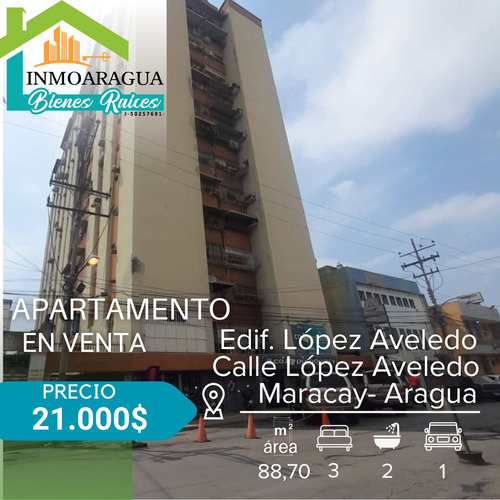 Apartamento En Venta/ Calle Lopez Aveledo Edificio Lopez Aveledo Maracay/ Pg1112