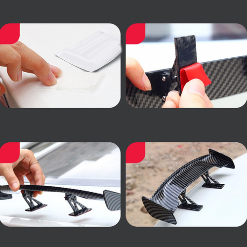 Mini Alerón Universal Para Coche, Adecuado Fibra De Carbon