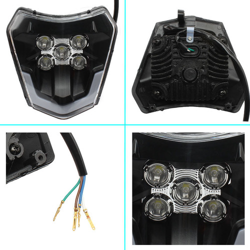 Ktm Exc Farol Universal Off-road Led Luzes Diurnas