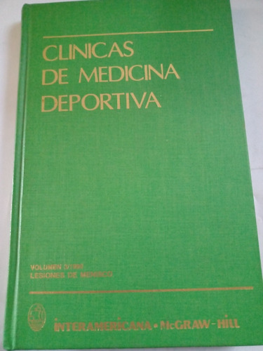 Clínicas De Medicina Deportiva Ed. Interamericana Mcgrawhill