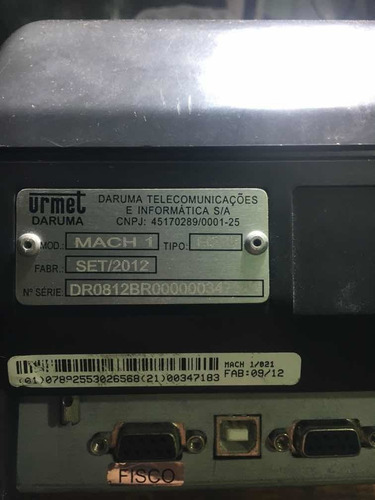 Impressora Fiscal Daruma Fs700 D-printer Usada