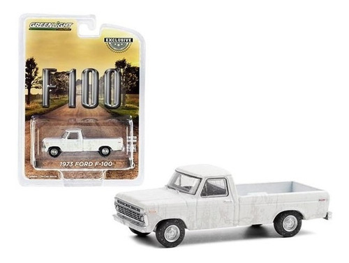 Greenlight 1:64 1973 Ford F-100  White With Dirt - 30217