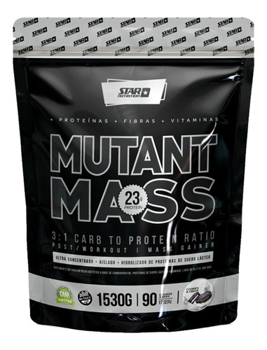 Mutant Mass Star Nutrition 1.5 Kg Ganador De Masa Muscular Sabor Banana cream