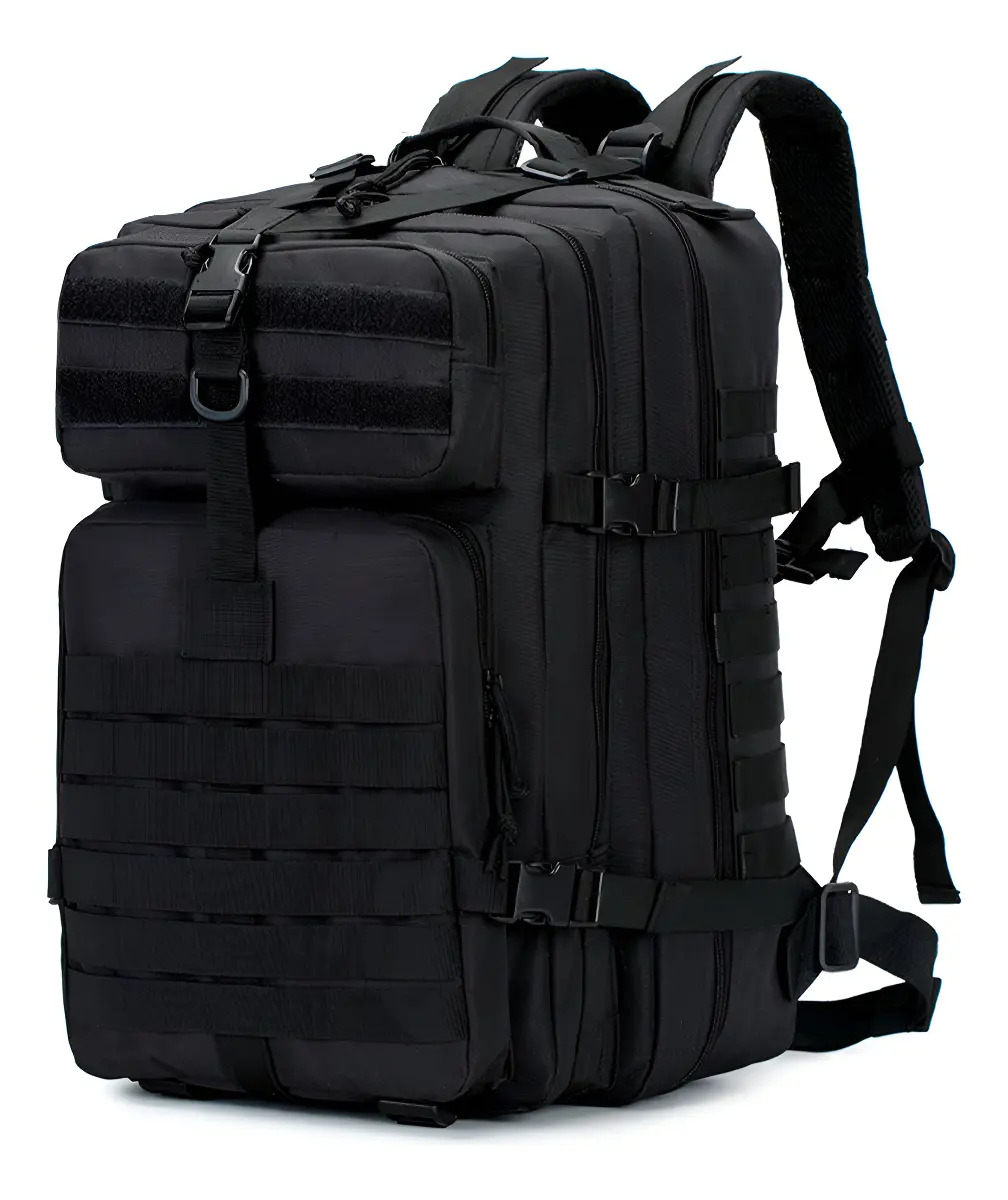 Mochila Tática Reforçada Militar Preto 50 litros Impermeável