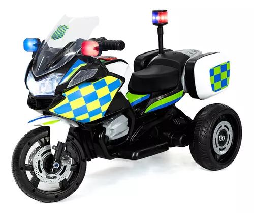 Mini Moto Elétrica Infantil Motorizado 12V Brinquedo Criança Polícia