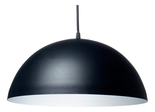 Lampara Colgante Campana Grande 40cm Techo E27 Deco Color Negro