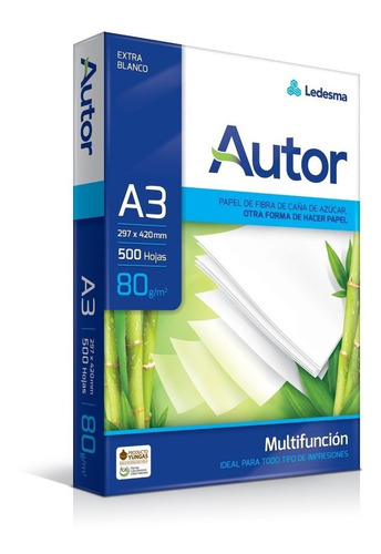 Resma A3 80 Gms Autor
