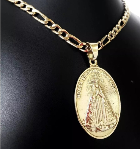 Imagem 3 de 4 de Pingente Nossa Sr Aparecida 10 Gramas Ouro 18k 750