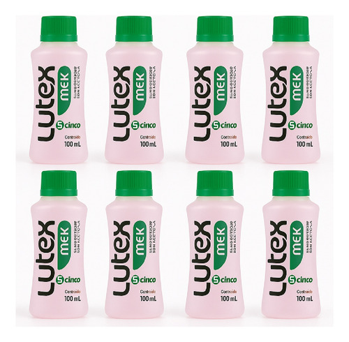 Kit 8 Remov. Profissional Lutex Mek 100ml A Queridinha Top
