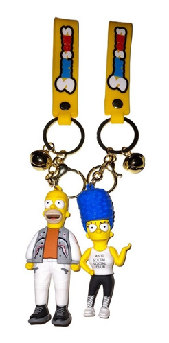 Llavero Los Simpson Marge Y Homero Pareja Regalo 