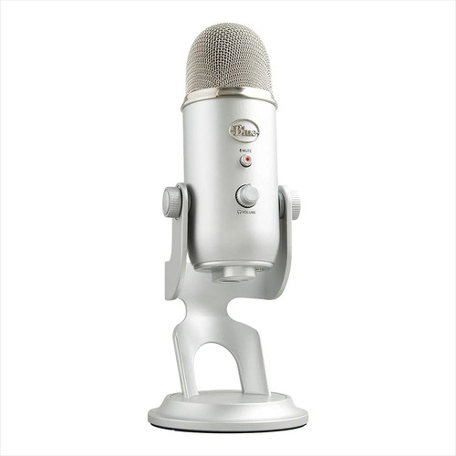 Micrófono Logitech Blueyeti Condensador Omnidireccional Gris