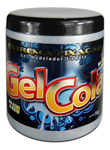 Gel Cola Para Cabelo Silver Line Extrema Fixação 1kg