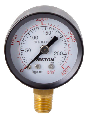 Manometro Uso General 1-1/2 - 1/8 Npt Inferior 4000psi