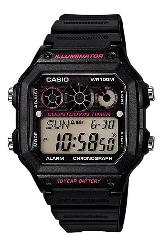 Reloj Casio Digital Ae-1300wh-1a2 Func Árbitro Ag Oficial 