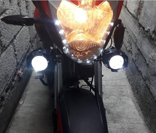Par Farol Lâmpada Moto Milha Led Auxiliar Neblina Mt-09