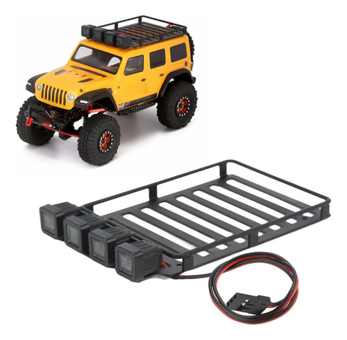 Portaequipajes Rc Roof Rc Con Luz Led Para Techo De Coche Rc