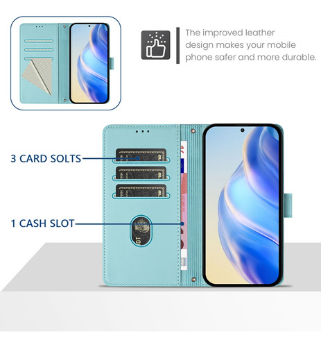 Funda Tipo Cartera Clásica Para Cubot A/ P/ Note/max Series Con Bloqueo Rfid, Correa De Muñeca, Ranuras Para Tarjetas, Cierre Magnético
