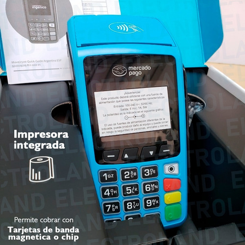 Mercado Pago Point Plus Wifi Lector De Tarjetas Inalambrico