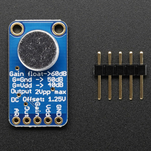 Adafruit Electret Microphone Amplifier - Max9814 With Auto