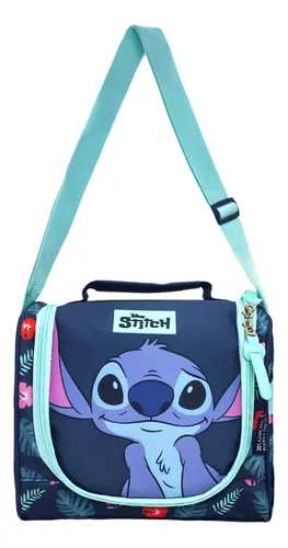 Lancheira Térmica Transversal C/ Alça De Mão Stitch - Disney Cor Azul