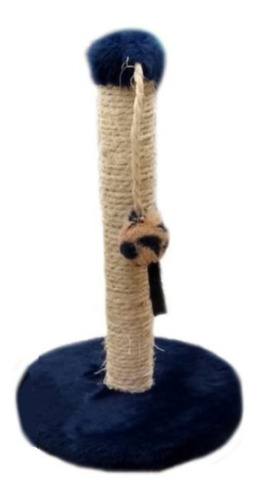 Imagem 2 de 5 de Arranhador Poste De Pelucia E Sisal Brinquedo P/ Gatos