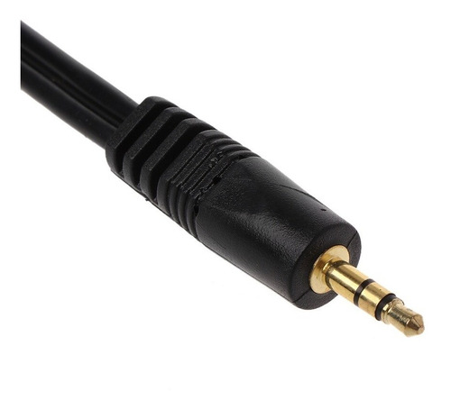 Imagen 7 de 10 de Pack 3 Piezas Cable Auxiliar 3.5mm A Rca Amplificador Audio