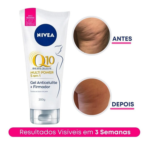 Anti Celulite Bye Bye Nívea Q10 Plus 3 Semanas 201g 