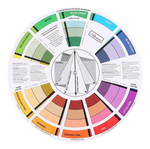 Pro Mix Guide Ronda Tatuaje De Uñas Pigmento De Color Rueda