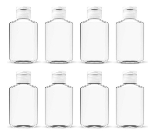 10pcs 60ml Transparente Botellas De Viaje For Champú Loción