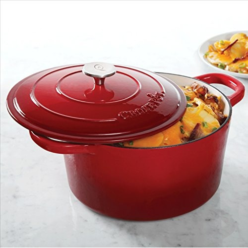 Crock Pot Artisan Horno Holandés Redondo De 7 Cuartos De Hie