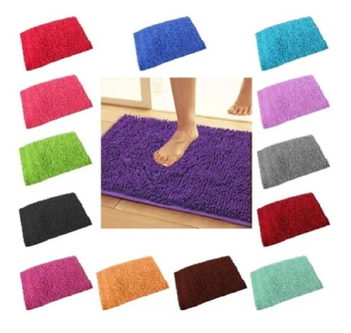 Suave y acogedora YIQI Alfombra de ba/ño de Felpa de Microfibra de Chenilla Antideslizante marr/ón Gruesa para Dormitorio de ba/ño Agua s/úper Absorbente