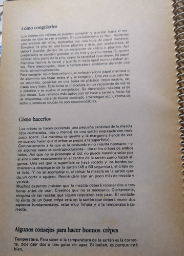 Crepes, Panqueques Y Omelettes . Cosas Ricas (Usado)