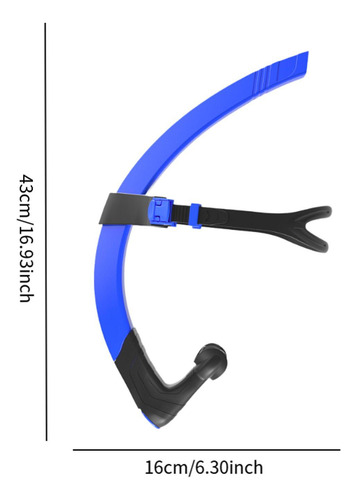Equipo De Tubo De Respiración Delantera De Natación Azul