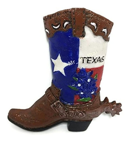 Imán De Texas Cowboy Bota -estados Unidos.