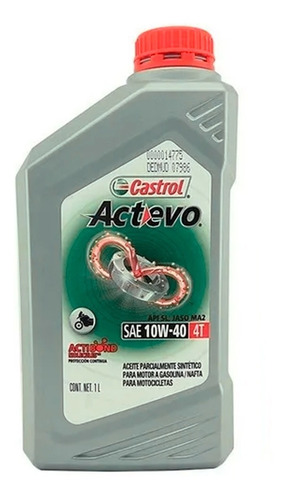 Imagen 1 de 7 de Aceite Castrol 10w40 4t X Tra Semi Sintético Ryd Motos
