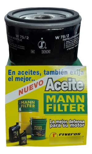 Filtro Aceite Mann Filter W-75/2