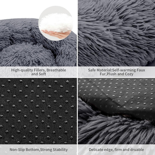 Para Cama Para Perro Y Gato, 60cm De Diámetro Cama Para