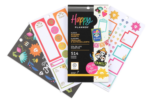 Etiquetas Adhesivas Stickers 30 Hojas Happy Planner Festivos Color Muertos
