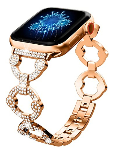 Beiziye Banda Compatible Con Bling Apple Watch Band 38mm 40m