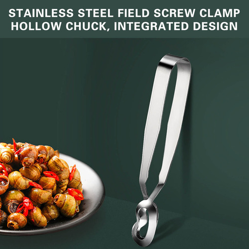 Pinza Para Caracol De Acero Inoxidable, Pinza Para Caracoles