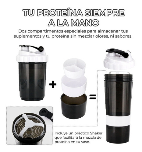 Kit De Dos Piezas Termo Deportivo Con Tapa Sellable Y Shaker