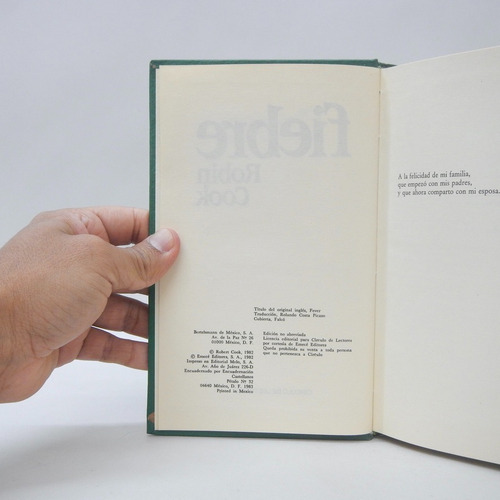 Fiebre Robin Cook Emecé Editores 1983 Bj2 (Usado)