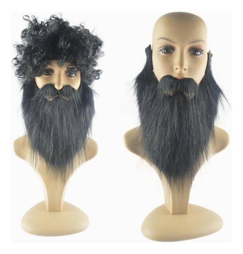4 Barba Falsa Papá Noel Accesorios De Barba Barba Negro