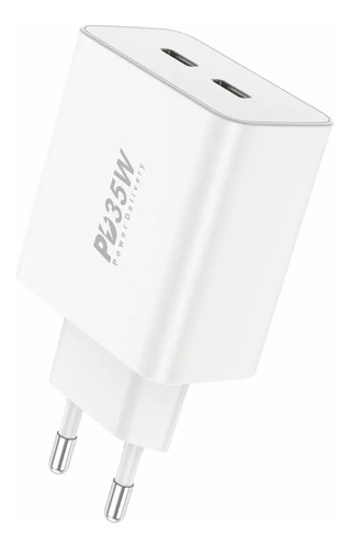 Cargador Ficha Foneng Eu50 35w 2 Puertos Usb C Fast Charge