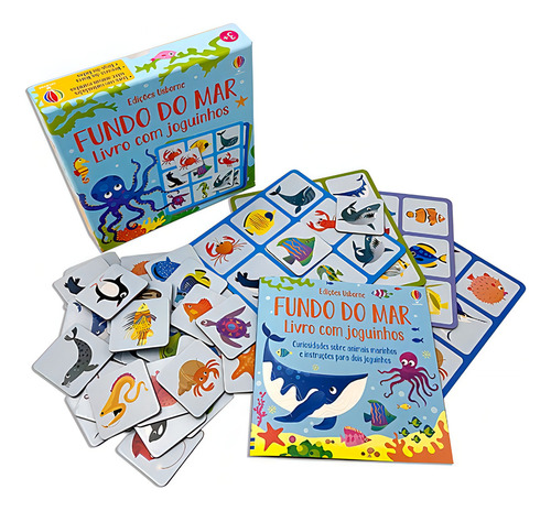Fundo do mar: Livro com joguinhos, de Gareth, Lucas. Editorial USBORNE, capa dura em português, 2021