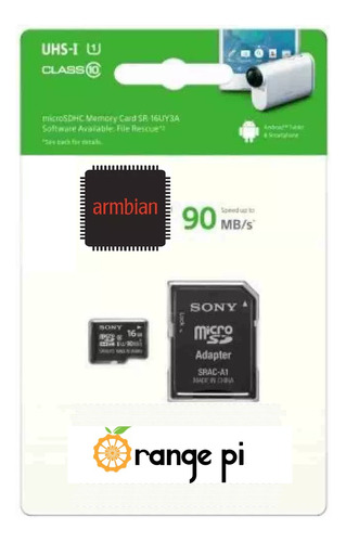 Os Para Orange Pi Zero 2024 - Armbian Instalado Microsd Sony